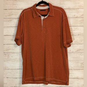Age Of Wisdom Polo Shirt Mens‎ XL Orange Short Sleeve Academia Normcore Fall